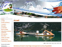 Tablet Screenshot of plage-lac-aiguebelette.com